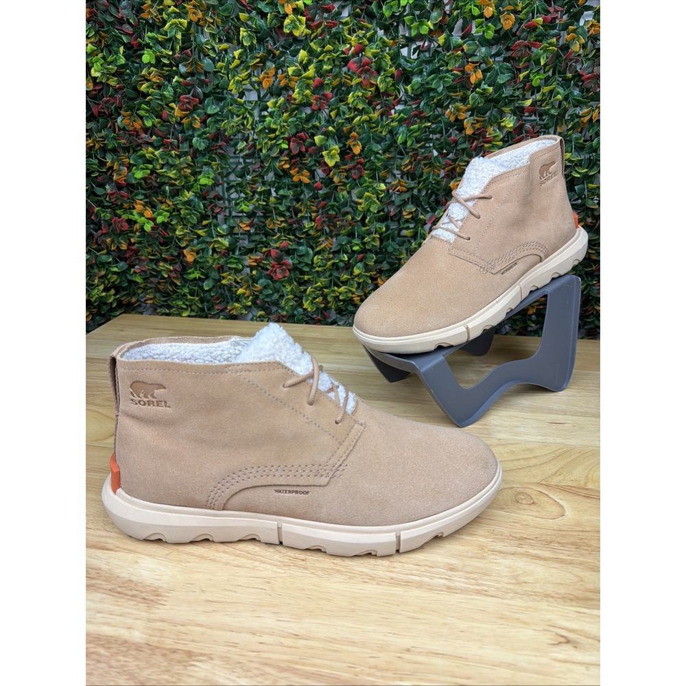 Sorel Explorer II Drift Waterproof‎ Suede Ankle Booties Boots Shoes Tan Women 12